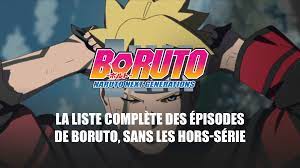 BORUTO : la liste complète des épisodes sans les hors-série - AnimOtaku