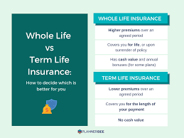 The main difference between term life insurance and whole life insurance: Term Life Insurance Vs Whole Life Insurance Which Should You Get By Planner Bee Planner Bee Medium