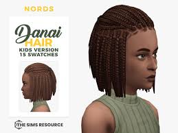 danai a sims 4 cc hair for kids