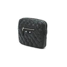 balenciaga black leather clutch bag