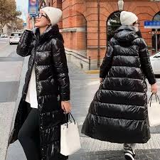 Uk Women Ladies Extra Long Winter Coat