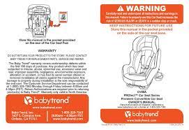 Baby Trend Cv88a Owner S Manual Pdf