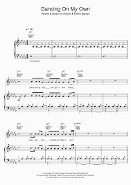 630,899 views, added to favorites 11,988 times. Dancing On My Own Piano Sheet Music Onlinepianist