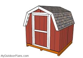 8x8 Short Barn Shed Plans Myoutdoorplans