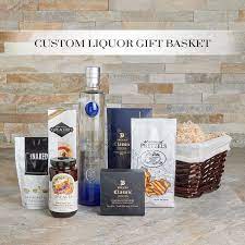 custom liquor gift baskets liquor
