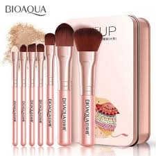 makeup brush set 7pce pink bidbud