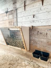 how to build a wall mount hay feeder
