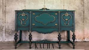Balance is important when choosing a green color scheme. Painting A Buffet In Green W Chalk Paint Vintage Furniture Makeover Youtube