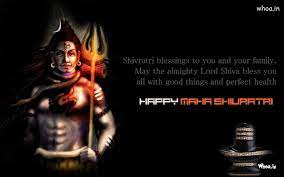Happy Mahashivratri Wallpaper With Bholenath And Shivling
