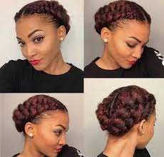 29 two strand twist updo Black Natural Hairstyles For Medium Length Hair Wothappen