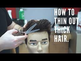 how to thin out thick hair
