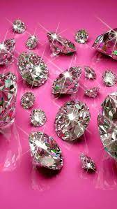 a sparkling pink diamond