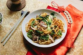 Typically, lo mein calls for chinese egg noodles, but since this is a vegan recipe, you'll want to look lo mein sauce: These Lucky Longevity Noodles Will Help You Celebrate The Lunar New Year Eatingwell
