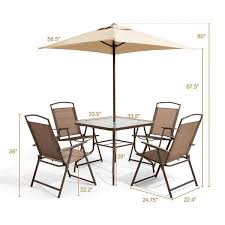 metal square outdoor dining set