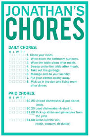 Custom Printable Chore Chart Parenting Pinterest