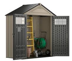 rubbermaid rubbermaid 7x3 resin shed in