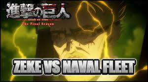Zeke Destroys The Naval Fleet | Attack on Titan Season 4 HD - YouTube