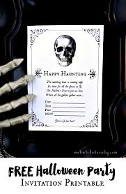 Free Halloween Invitations To Print Printable Party For