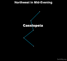 Locate Cassiopeia The Queen Tonight Earthsky