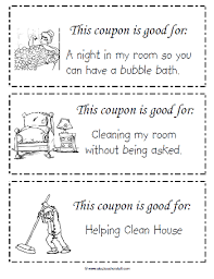 This Free Printable Coupon Book For Kids To Give To Mom On Mothers