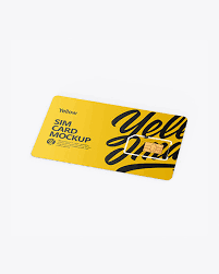 Almost every mockup has at least few different angles so you can pick your simple presentation of business cards with some wood and concrete. Sim Card Mockup In Stationery Mockups On Yellow Images Object Mockups