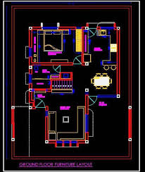 House Floor Plan Free Cad Drawing