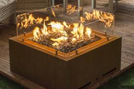 gas outdoor freestanding fireplace