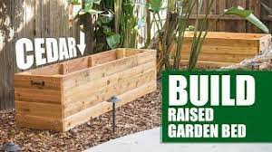 build your own cedar raised garden bed