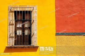 exterior wall of bright yellow