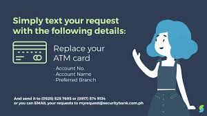 If you want to enroll your credit card to security bank online instead, click here. I Want To Request Bank Services Via Text Or Email Security Bank