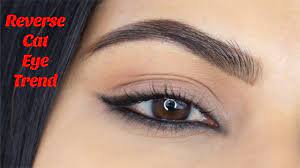 easy reverse cat eye makeup tutorial