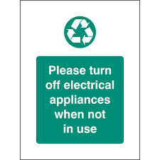 greening tip turn off appliances