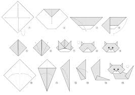 Step by step instruction on how to fold an origami cat. Origami Kitty Origami Cat Cute Origami Kids Origami