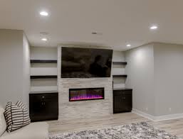 Modern Basement Design Omaha Basement