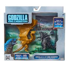 Godzilla is riding on bus rollers. Godzilla King Of The Monsters Godzilla Vs King Ghidorah Set Buy Online In Guernsey At Guernsey Desertcart Com Productid 125442710