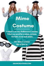 mime costume dear creatives