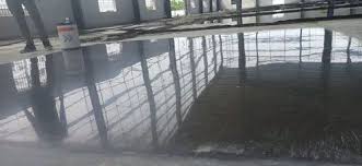 gray polished polish concrete flooring