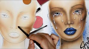 Crybaby Makeup Face Chart Time Lapse