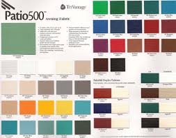 Sunbrella Awning Fabric Color Charts Aaa Co Inc Once At The