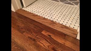 building a custom floor transition