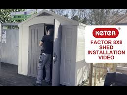 keter factor 8x11 plastic shed