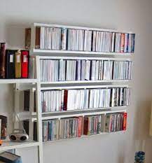 ikea lerberg cd dvd wall shelf white