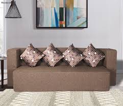 plain jute sofa bed with 4