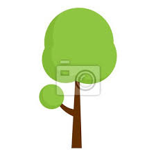 Green Tree Garden Icon Flat