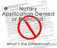Take the online training course or written training course. Notary Applications Denied Or Rejected What S The Difference