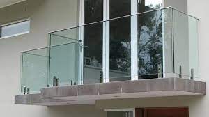 Steel Balcony Glass Railing For Home