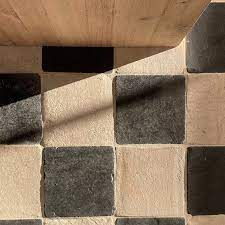 antique stone flooring black white