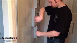 install vertical shower door seal