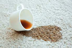 remove dried coffee stains from carpet