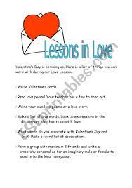 English worksheets: Lessons in Love
